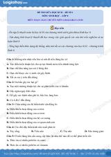5 đề thi giữa kì 2 Sinh 8 có đáp án và lời giải chi tiết
